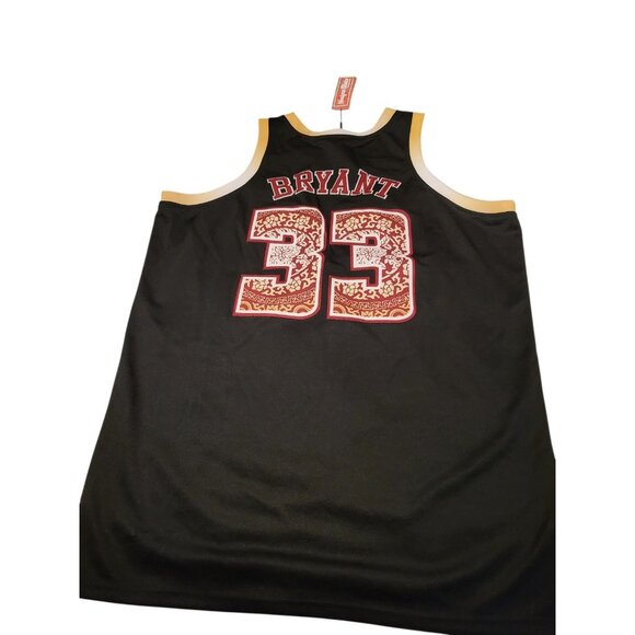 Kobe Bryant Lower Merion Headgear Classics Black Red Basketball Jersey Size XXXL - Picture 5 of 8